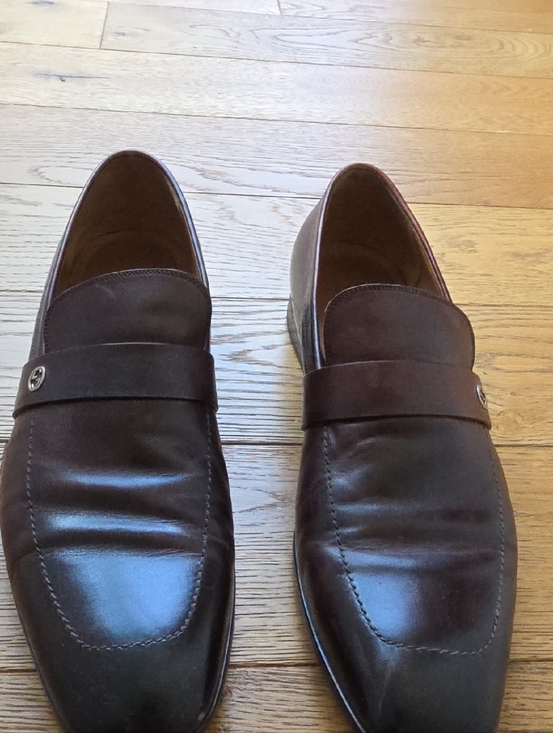 Gucci Other - Gucci Men's Brown Leather Slip-On Loafers